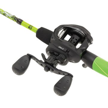 Abugarcia Revo X Casting Rod Combo MH zwart - groen roofvis spinhengelset 1m98 15-45g Lh