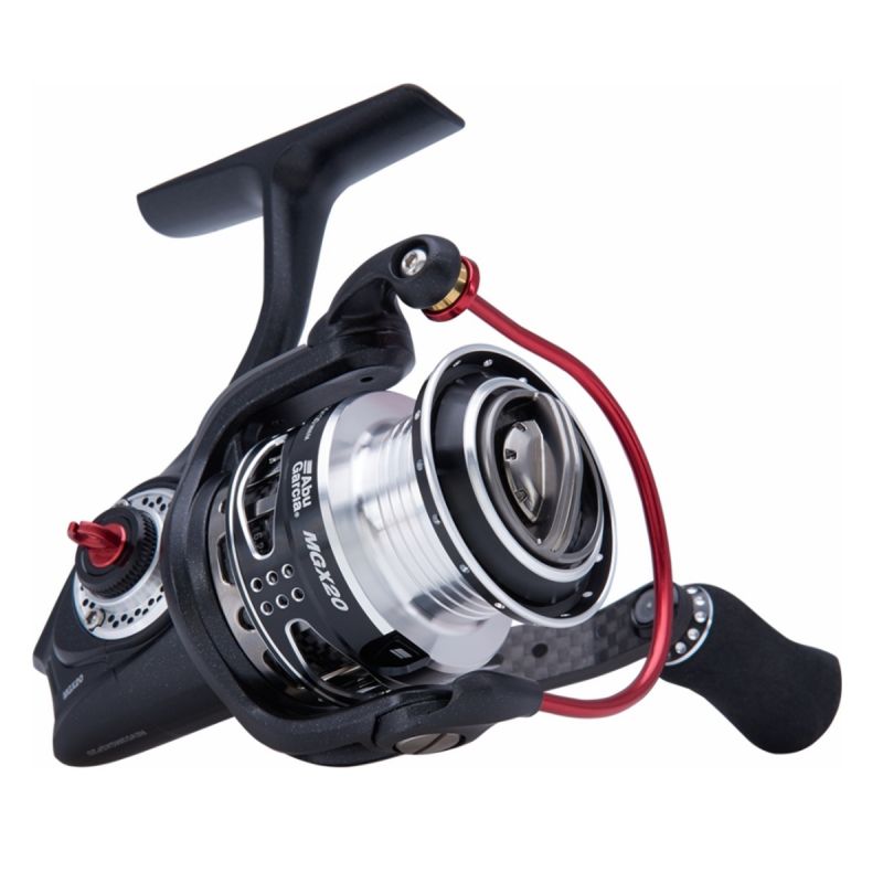 Abugarcia Revo MGX Spinning zwart - zilver - rood vismolen 2000