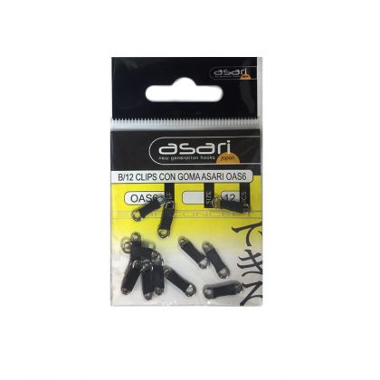 Asari Clips Connectors noir - metal  Size 6