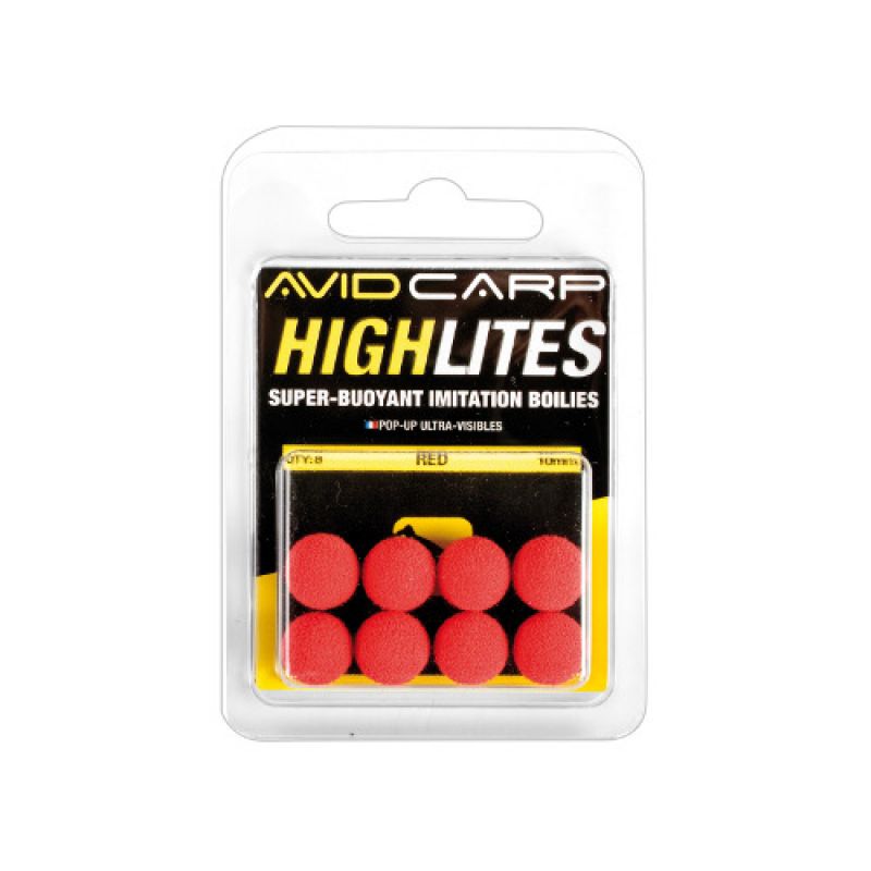 Avid Carp Highlites rouge  10mm