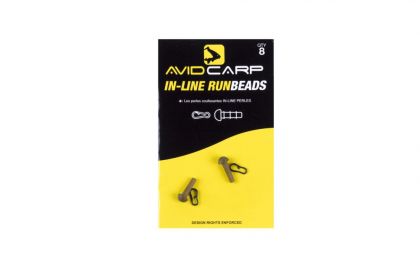 Avid Carp In-Line Run Beads bruin  - groen karper klein vismateriaal