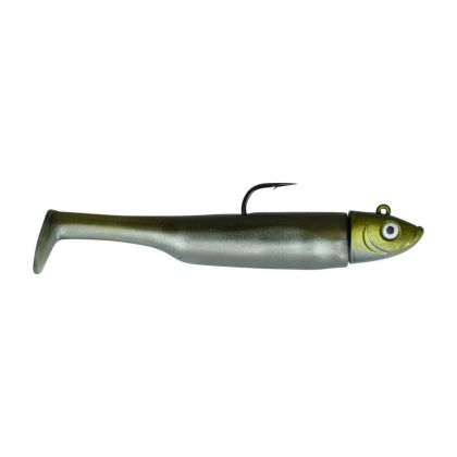 Axia MIGHTY MINNOW khaki shad zeebaars 18.5cm 120g