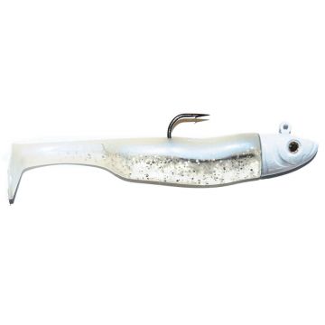 Axia MIGHTY MINNOW pearl white shad zeebaars 12cm 28g