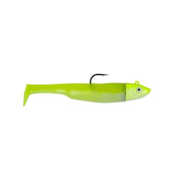 Axia MIGHTY MINNOW white chart shad zeebaars 9.5cm 14g