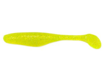 Bass Assassin Walleye Assassin chartreuse silver glow shad 4.00 Inch