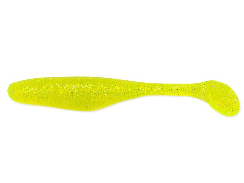 Bass Assassin Walleye Assassin chartreuse silver glow  4.00 Inch