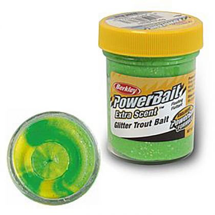 Berkley Powerbait Select Glitter Trout Bait fluorescent green yellow  50g