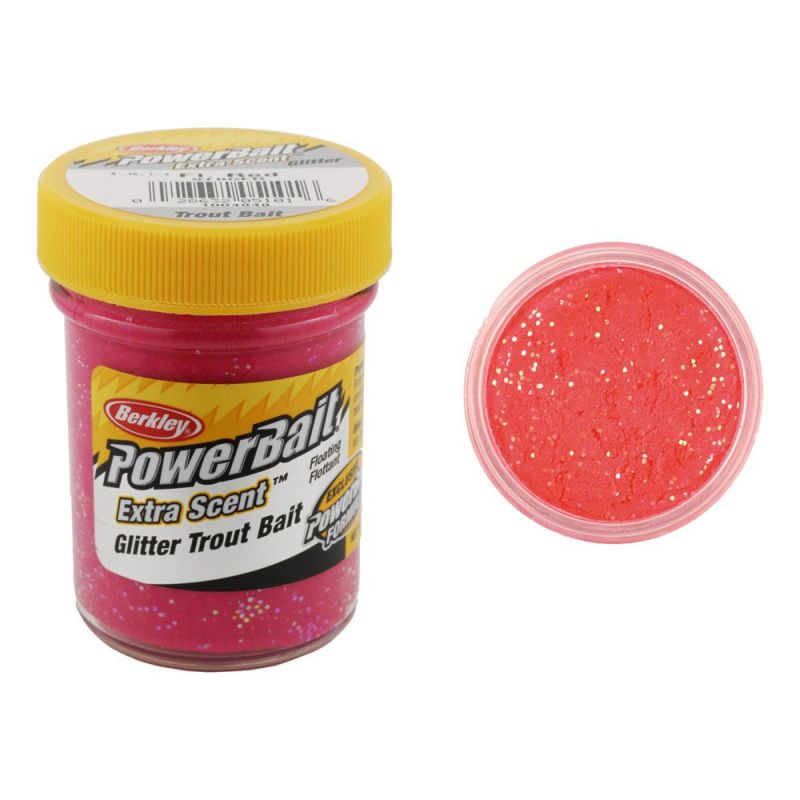 Berkley Powerbait Select Glitter Trout Bait orangle glow forel forelaas 50g