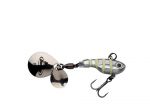 Berkley Pulse Spintail glow silver zebra roofvis spinnerbait 14g