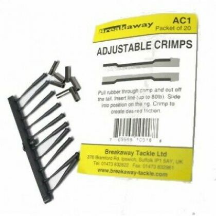 Breakaway Adjustable Crimps nickel - noir 