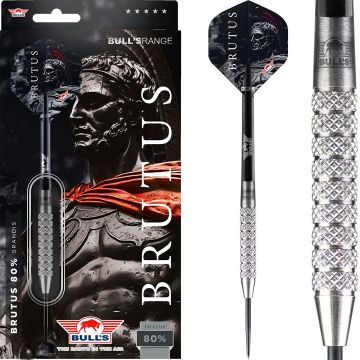 Bulls Brutus Grandis 80% zwart - zilver dartpijlen 28g