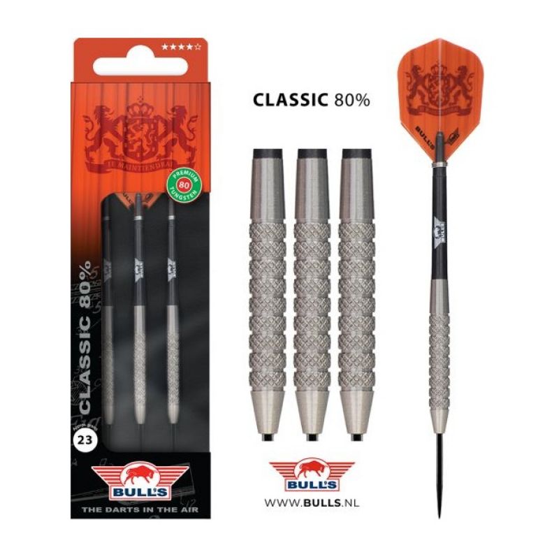 Bulls Classic 80% noir - argent darts 23g