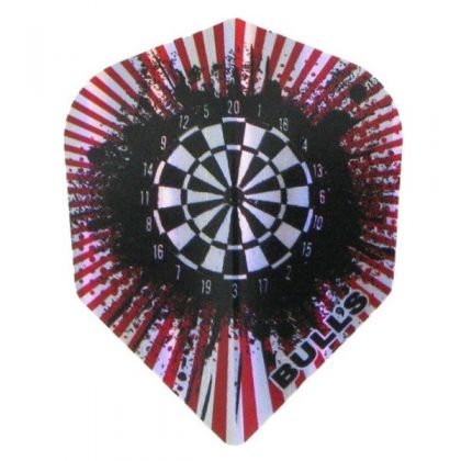 Bulls Daimond Dartboard Red Standard 6 zwart - rood dart flight 75 Micron