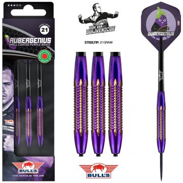 Bulls Dirk van Duijvenbode Aubergenius Brass mauve darts 21g