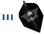 Bulls Flightprotectors Aluminium blauw dart flight accessoire