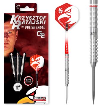 Bulls Germany Krzysztof Ratajski G2 90% zilver dartpijlen 22g