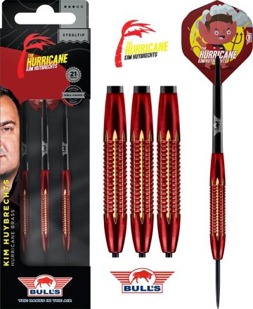 Bulls Hurricane Shell Coated Brass rouge darts 21g