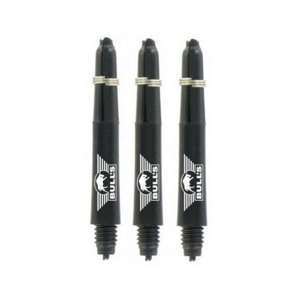 Bulls Nylon Plain Shaft + Ring noir dart shaft Short