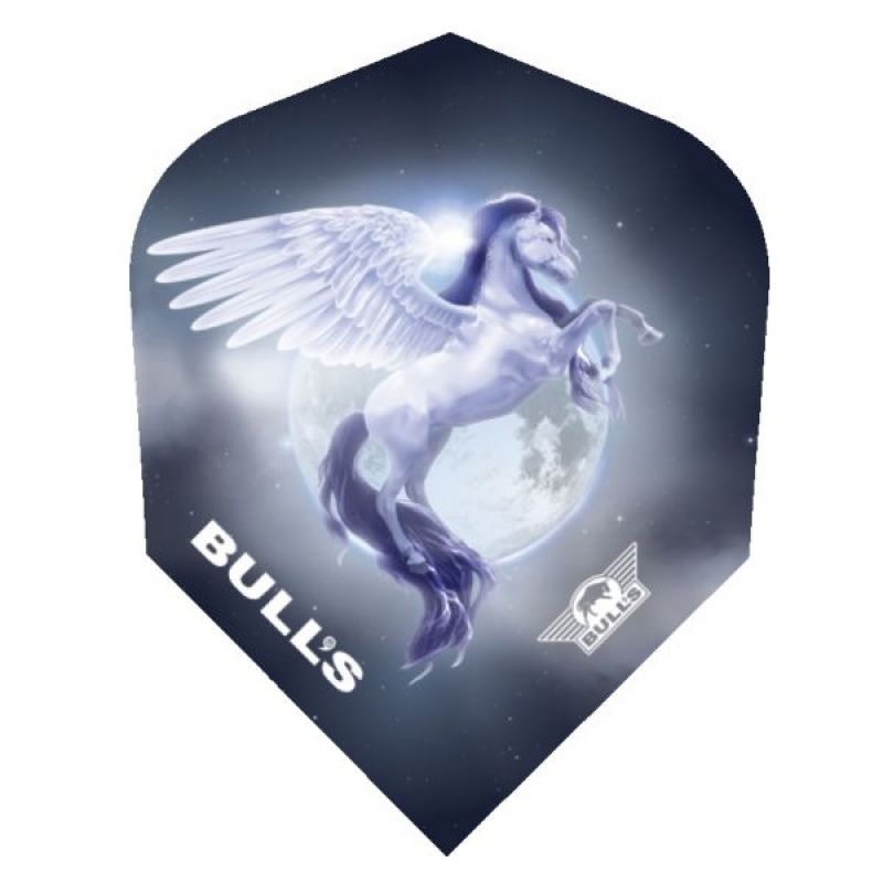 Bulls Powerflite Blue Pegasus Standard 6 zwart - blauw dart flight 100 Micron