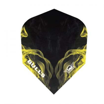 Bulls Powerflite Smoke Standard 6 noir - jaune dart flight 100 Micron