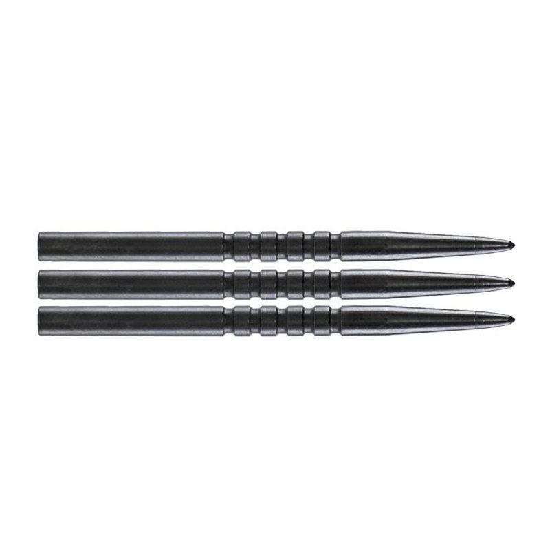 Bulls Ringed Grip Points Black zwart dart point 32mm