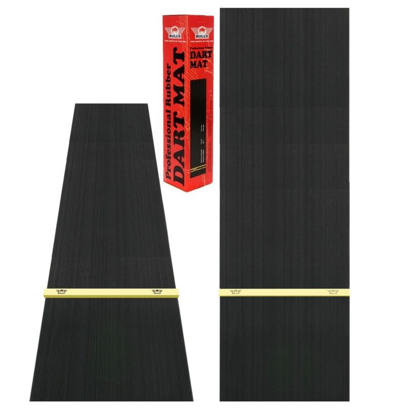 Bulls Rubber Mat + Oche noir dart mat 300x90cm