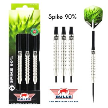 Bulls Spike 90% Tungsten zilver dartpijlen 23g