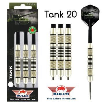 Bulls Tank Nickel Silver argent - noir darts 20g