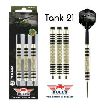 Bulls Tank Nickel Silver argent - noir darts 21g