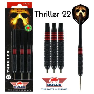 Bulls Thriller Coated Brass zwart dartpijlen 22g