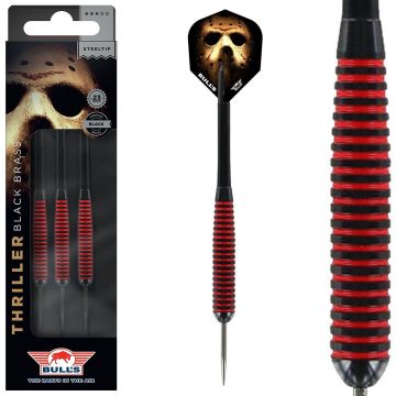 Bulls Thriller Coated Brass zwart dartpijlen 23g