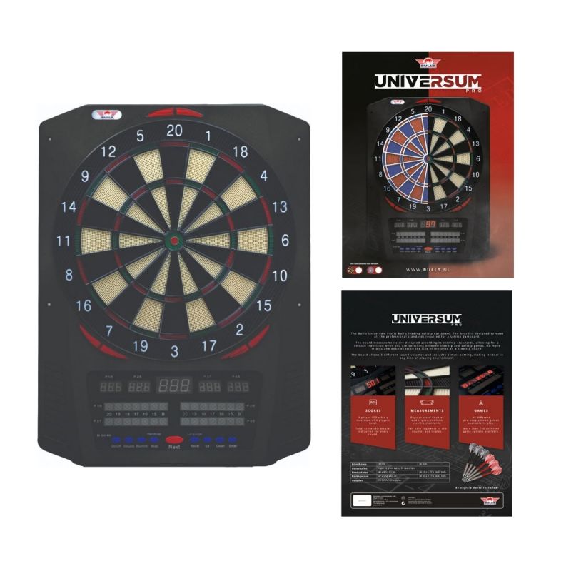 Bulls Universum Pro Softtip Board Black multi dartbord