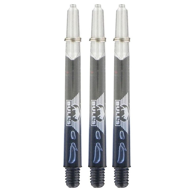 Bulls X-RAY Shaft + Ring black - clear dart shaft Medium