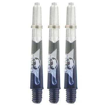 Bulls X-RAY Shaft + Ring black - clear dart shaft Short