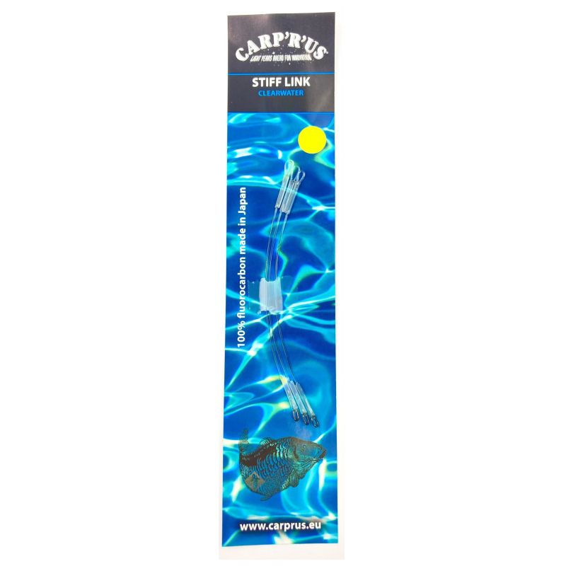 Carprus Stiff Link clear karper klein vismateriaal 9.5cm 50lb