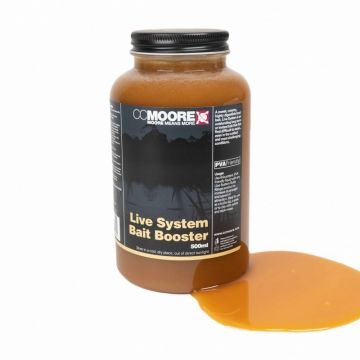 Cc Moore Live System Bait Booster bruin - geel aas liquid 500ml