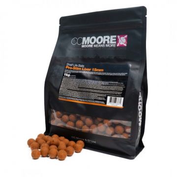 Cc Moore PRO-STIM liver 1kg oranje karper boilie 15mm 1kg