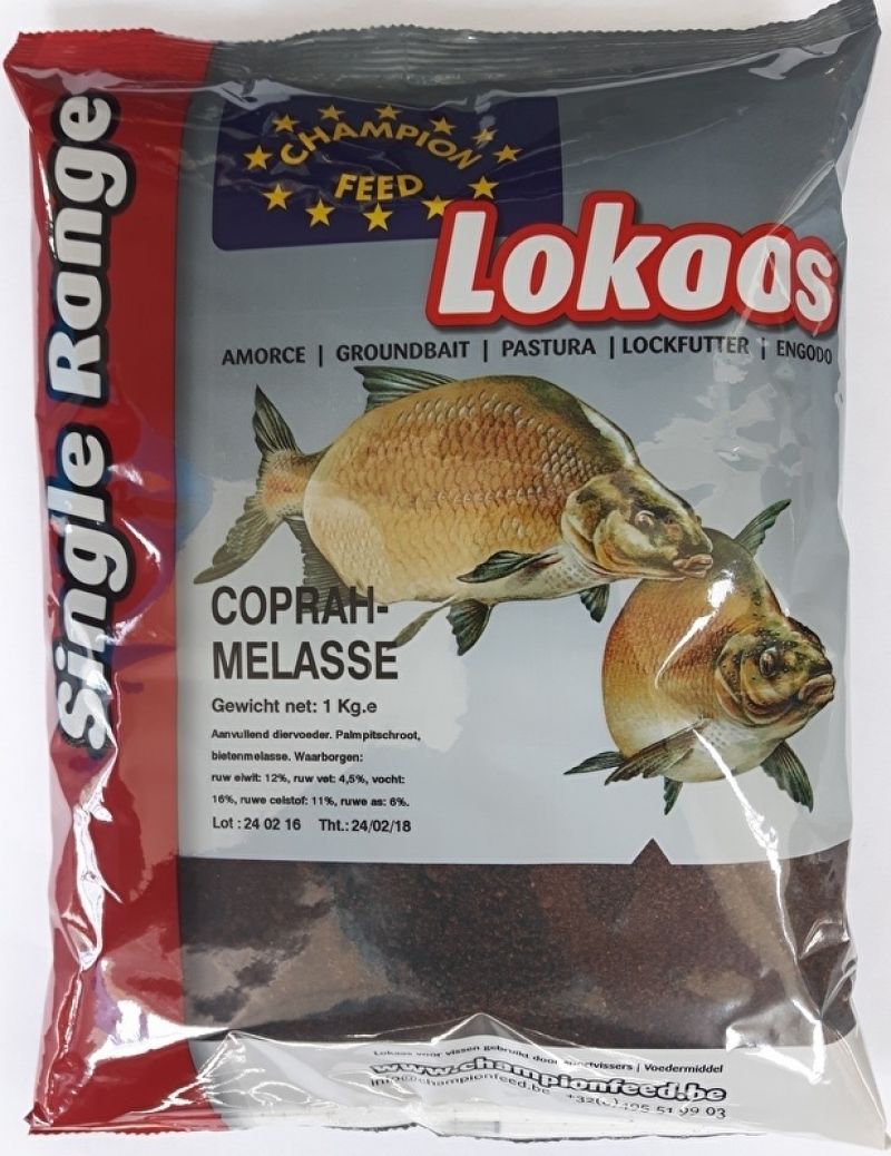 Champion Feed Coprah Melasse bruin - zwart witvis visvoer 1kg