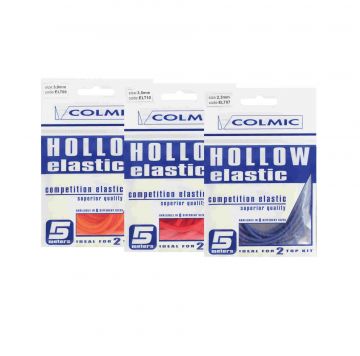 Colmic Hollow Elastic oranje witvis viselastiek 3.0mm 5m