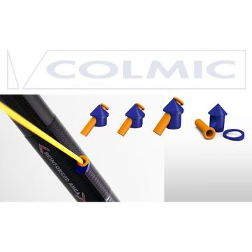 Colmic RBS Strippa 2.0 blauw - oranje witvis toebehoor viselastiek Large 7.50x3.70mm