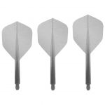 Condor AXE Metallic Standard 6 silver dart flight Large