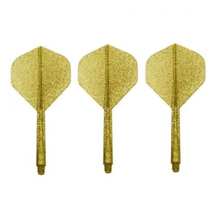 Condor Zero Stress Standard 6 gold glitter dart flight Small