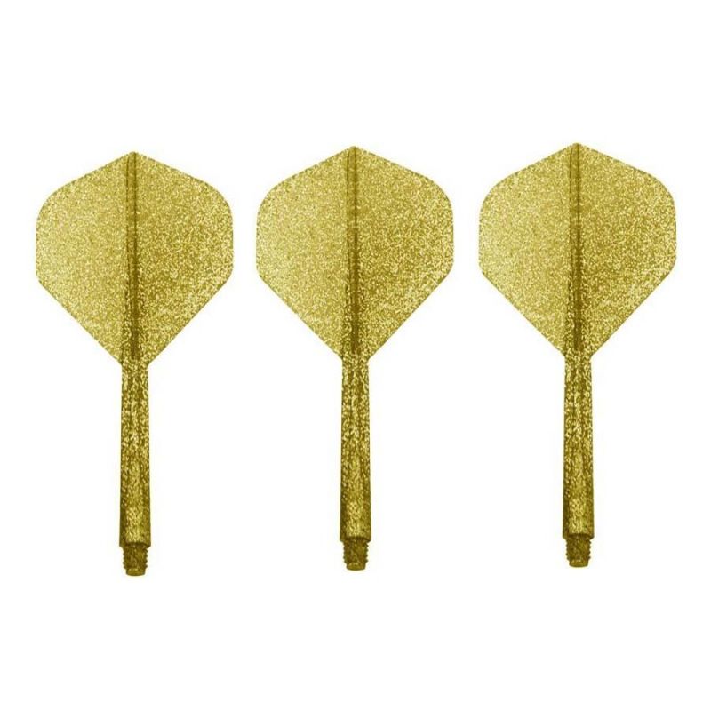 Condor Zero Stress Standard 6 gold glitter dart flight Small