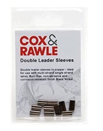 Cox & Rawle Copper Double Leader Sleeves koper zeevis klein vismateriaal Size 3