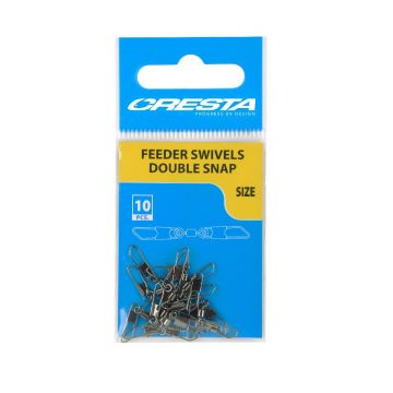 Cresta Feeder Swivel Double Snap nickel  14