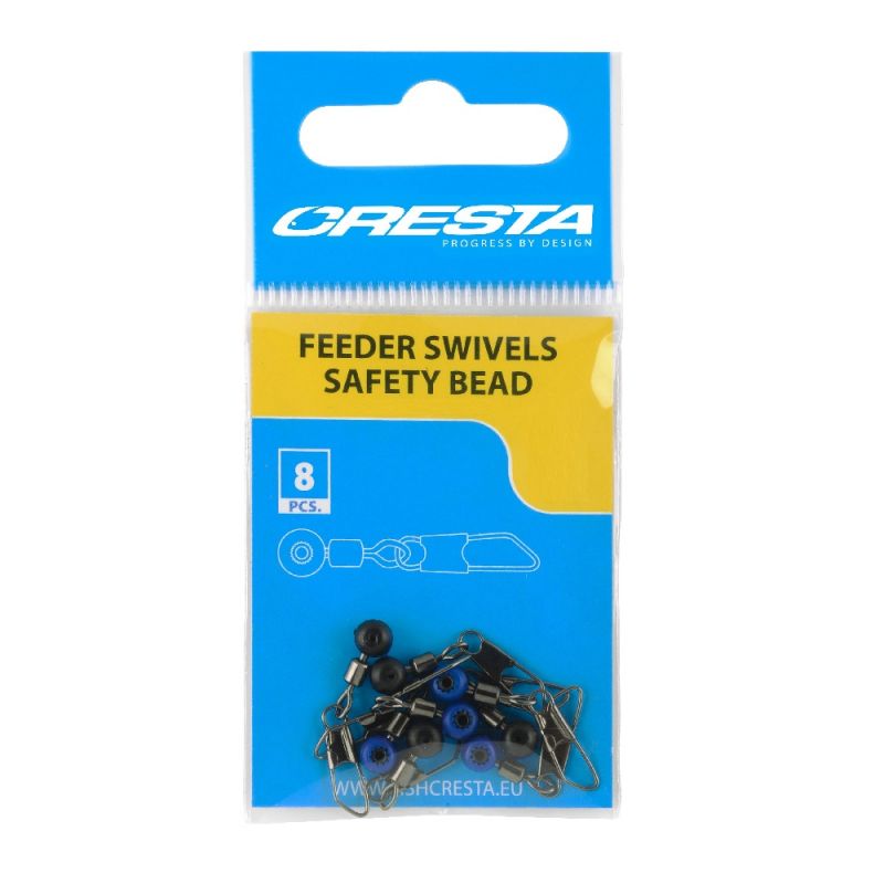 Cresta Feeder Swivel Safety Bead nickel  14