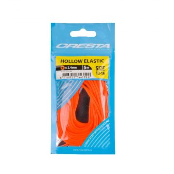 Cresta Hollow Elastic fluo orange  2.4mm 5m