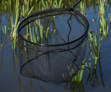 Cresta Landingnet Knotless strong carp zwart visschepnet 60x50cm