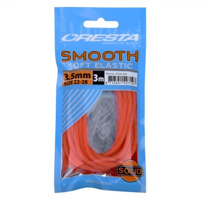 Cresta Smooth Soft Elastic fluo orange  3.50mm 3m