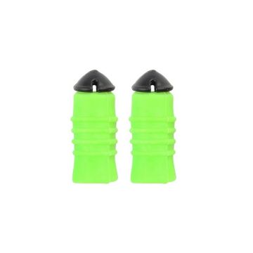 Cresta Softcap Hollow Connectors fluo groen witvis toebehoor viselastiek Large